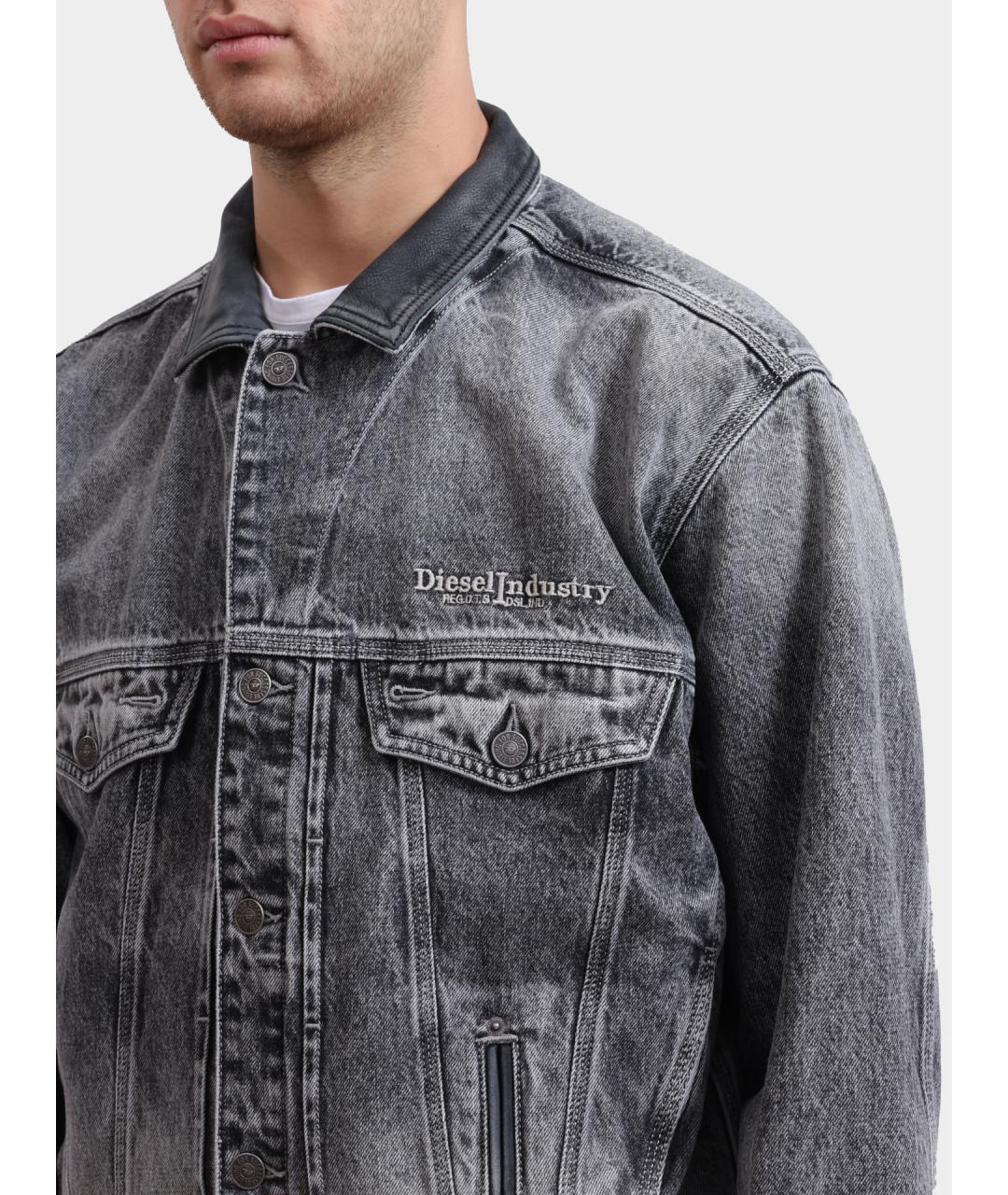 DIESEL Серая деним куртка, фото 4