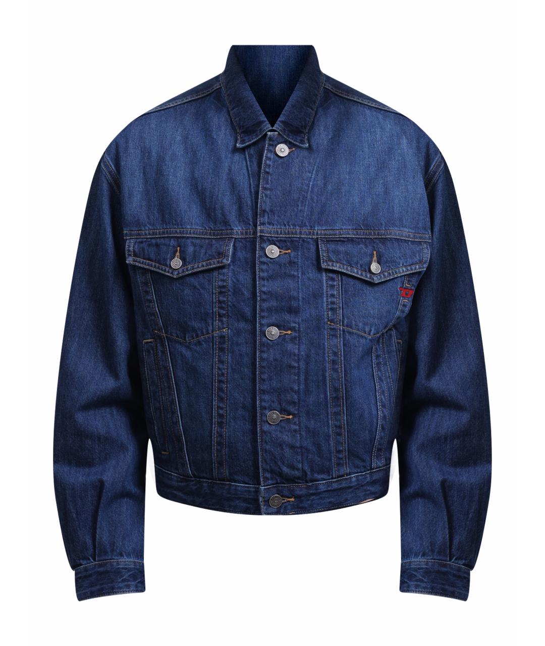 DIESEL Темно-синяя деним куртка, фото 1