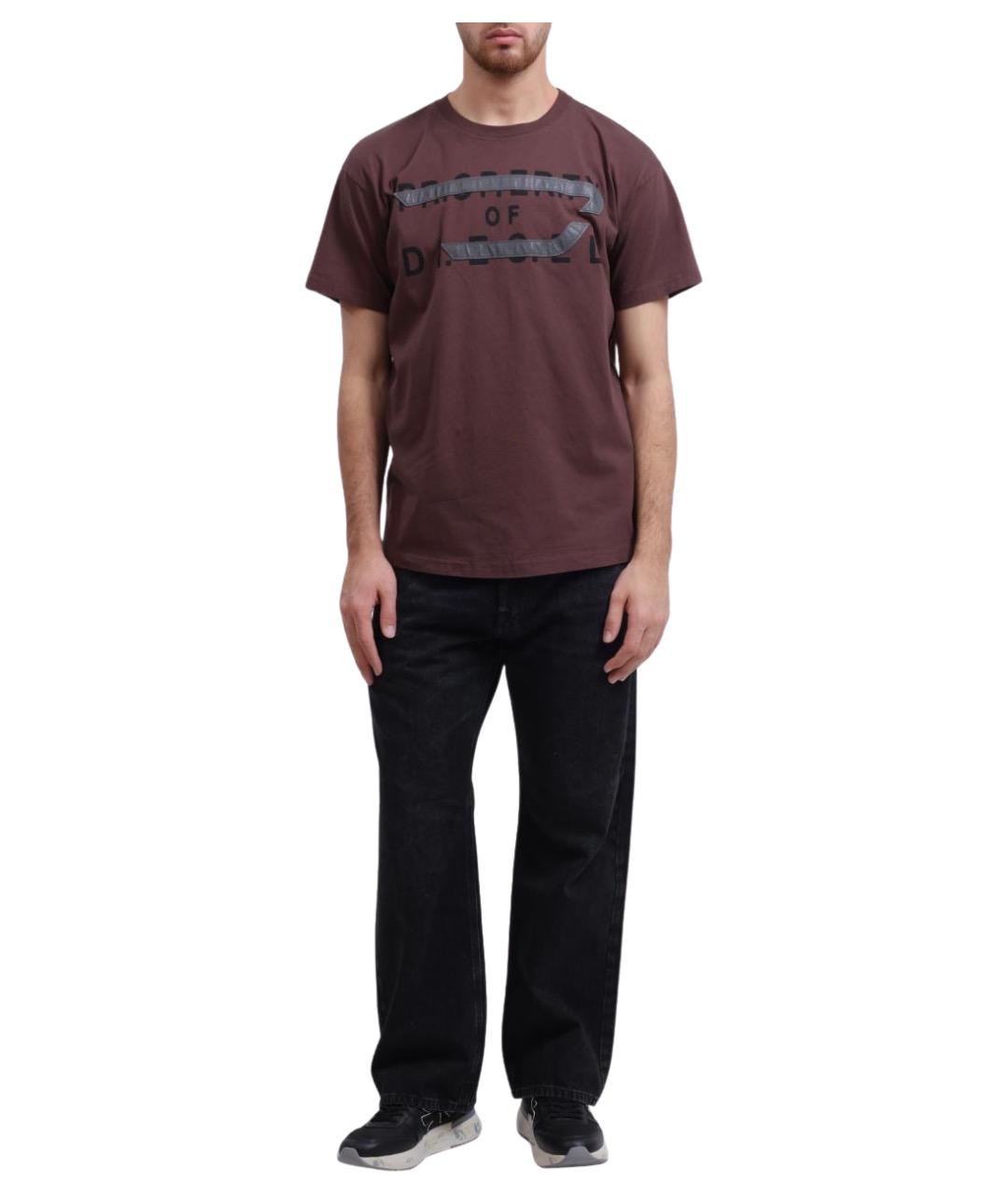 DIESEL Черные хлопковые прямые джинсы, фото 1