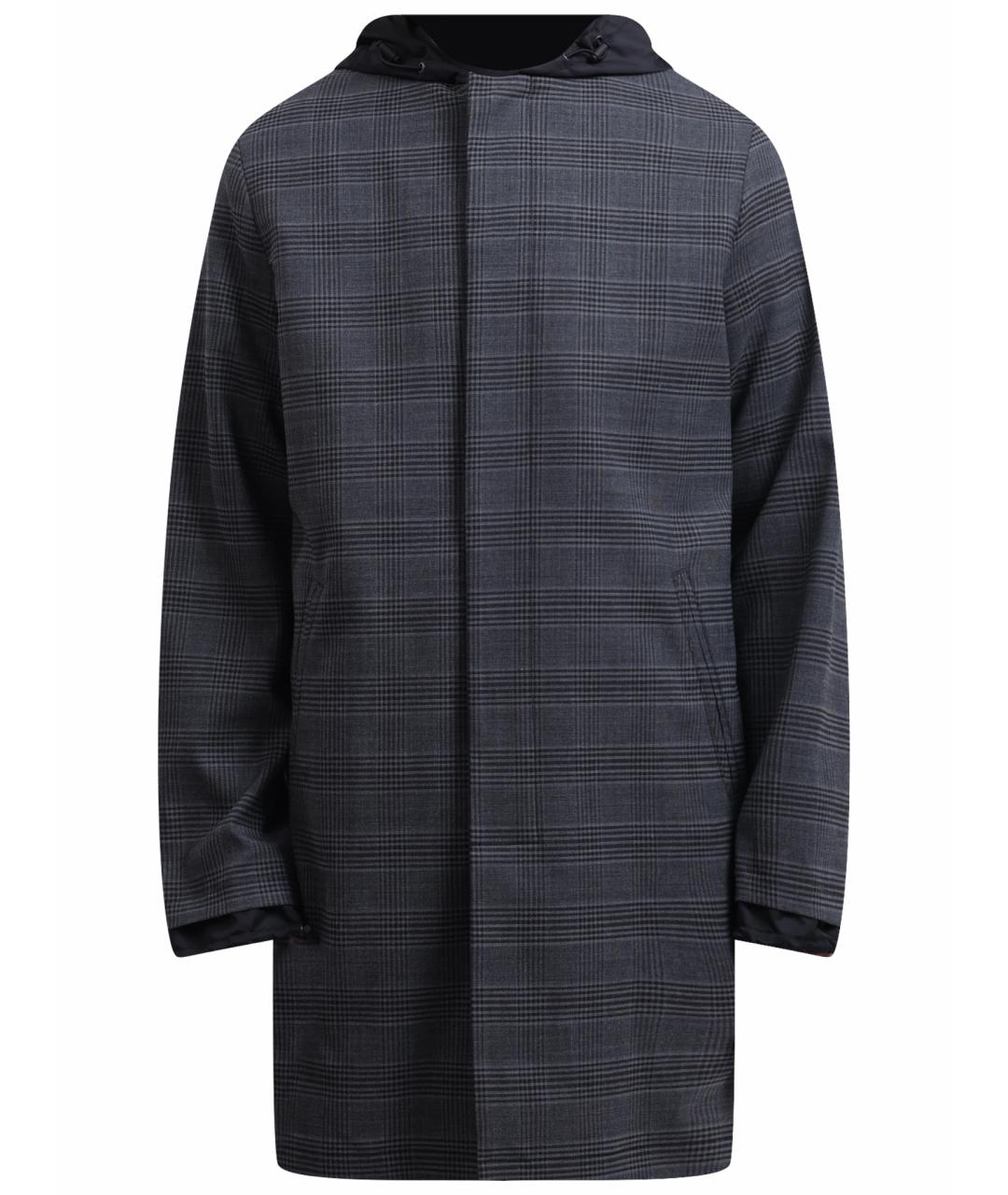 DIESEL Серое полиэстеровое пальто, фото 1