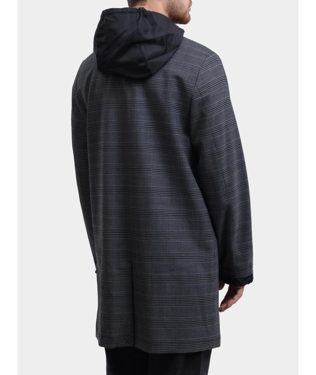 DIESEL Серое полиэстеровое пальто, фото 5