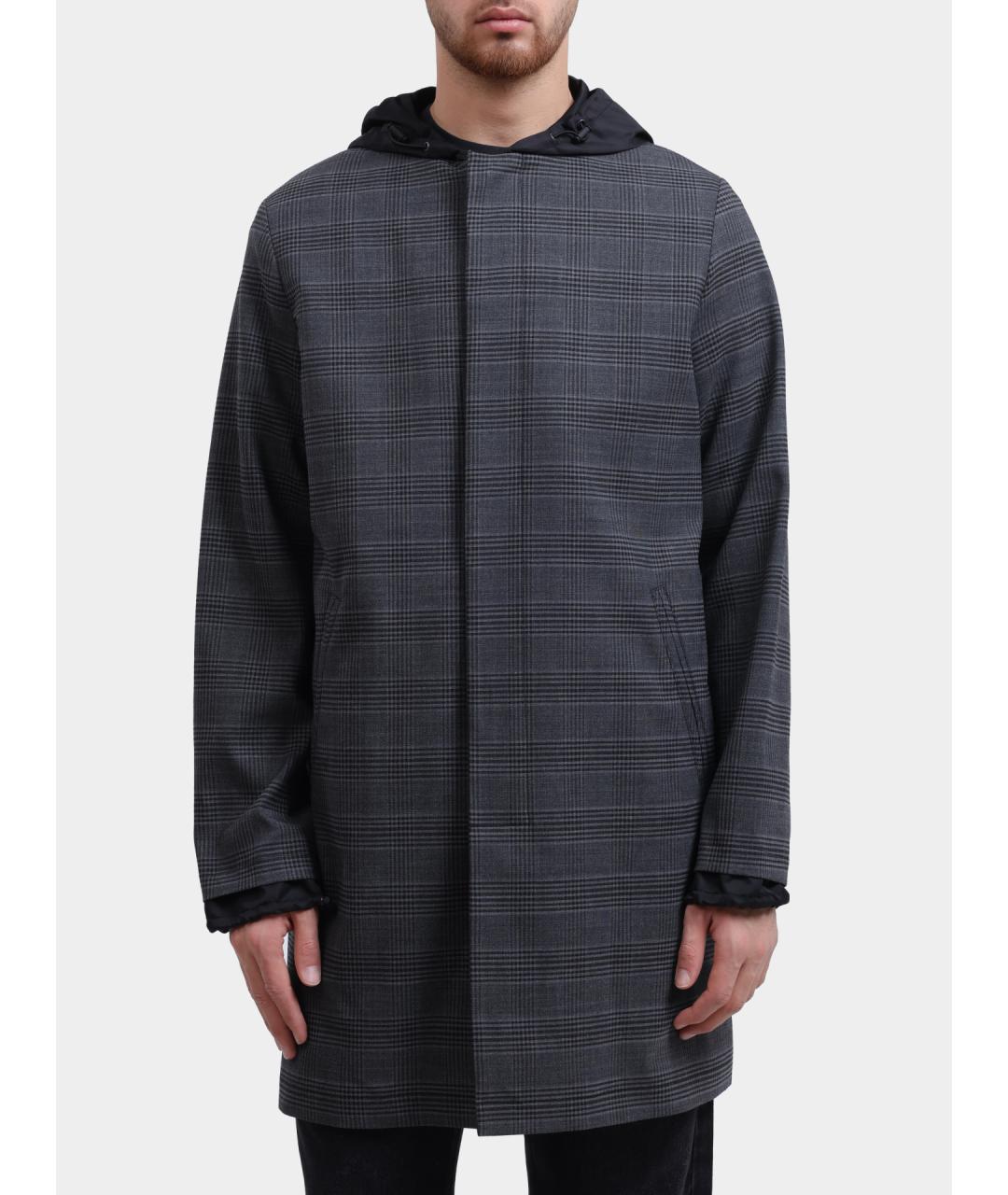 DIESEL Серое полиэстеровое пальто, фото 7