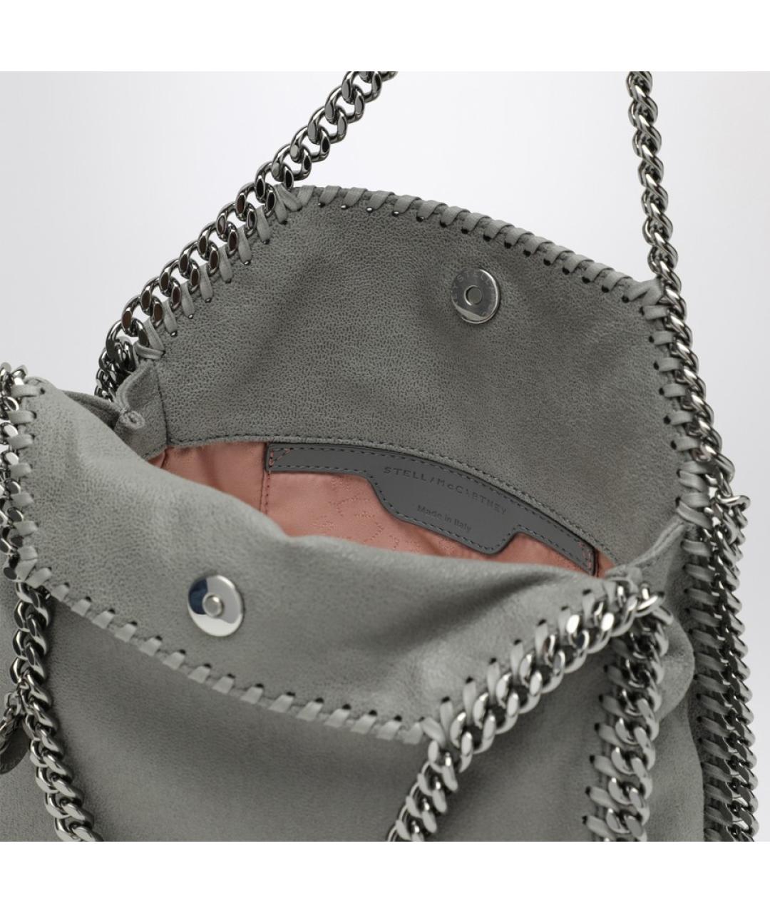 STELLA MCCARTNEY Серая сумка тоут из искусственной кожи, фото 3