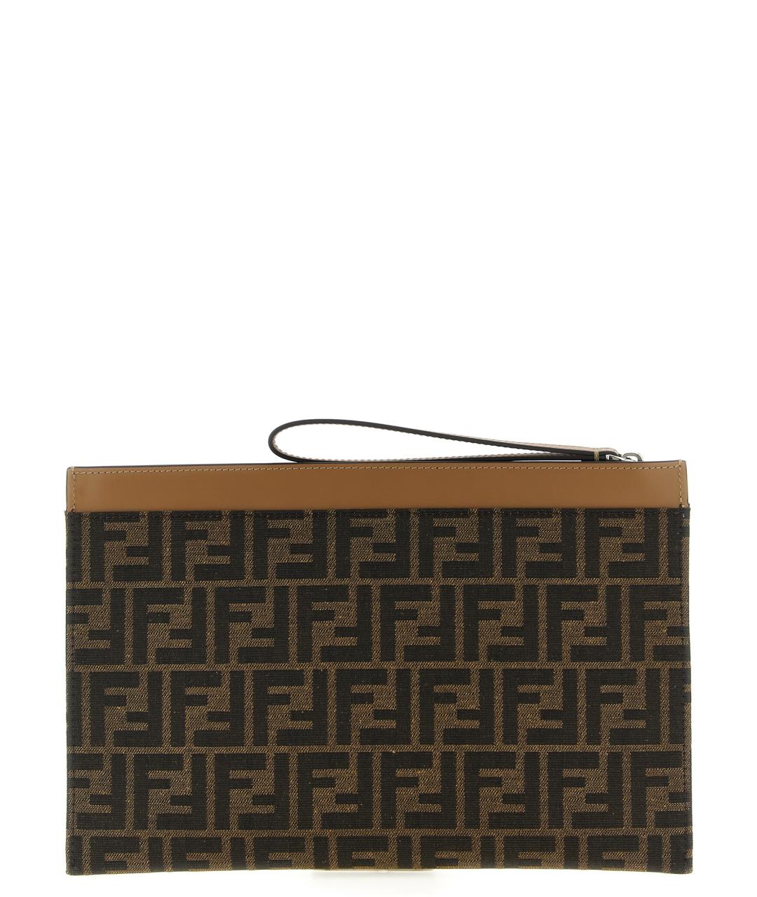 FENDI Коричневая барсетка, фото 2