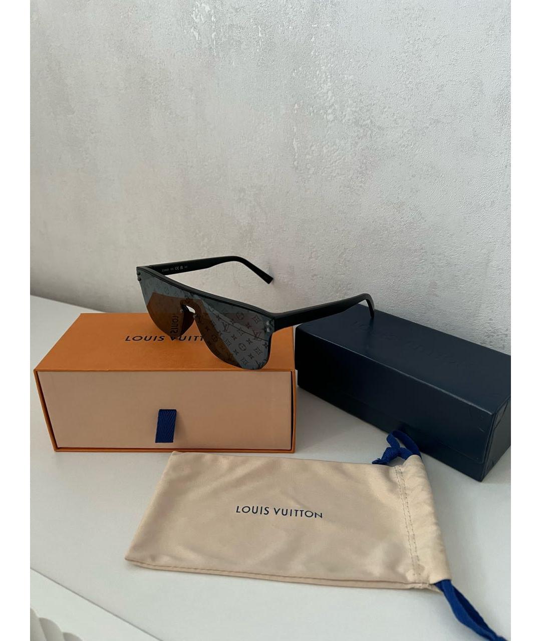 LOUIS VUITTON Черные пластиковые солнцезащитные очки, фото 5