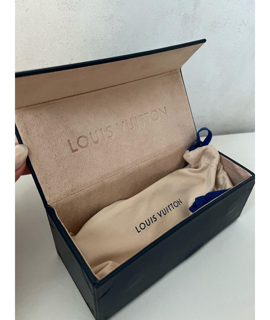 LOUIS VUITTON Черные пластиковые солнцезащитные очки, фото 4