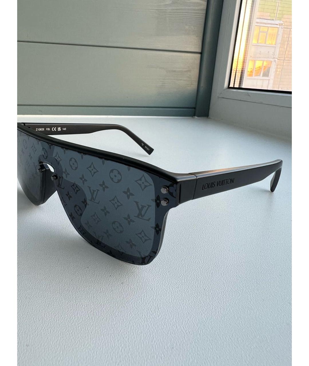 LOUIS VUITTON Черные пластиковые солнцезащитные очки, фото 3