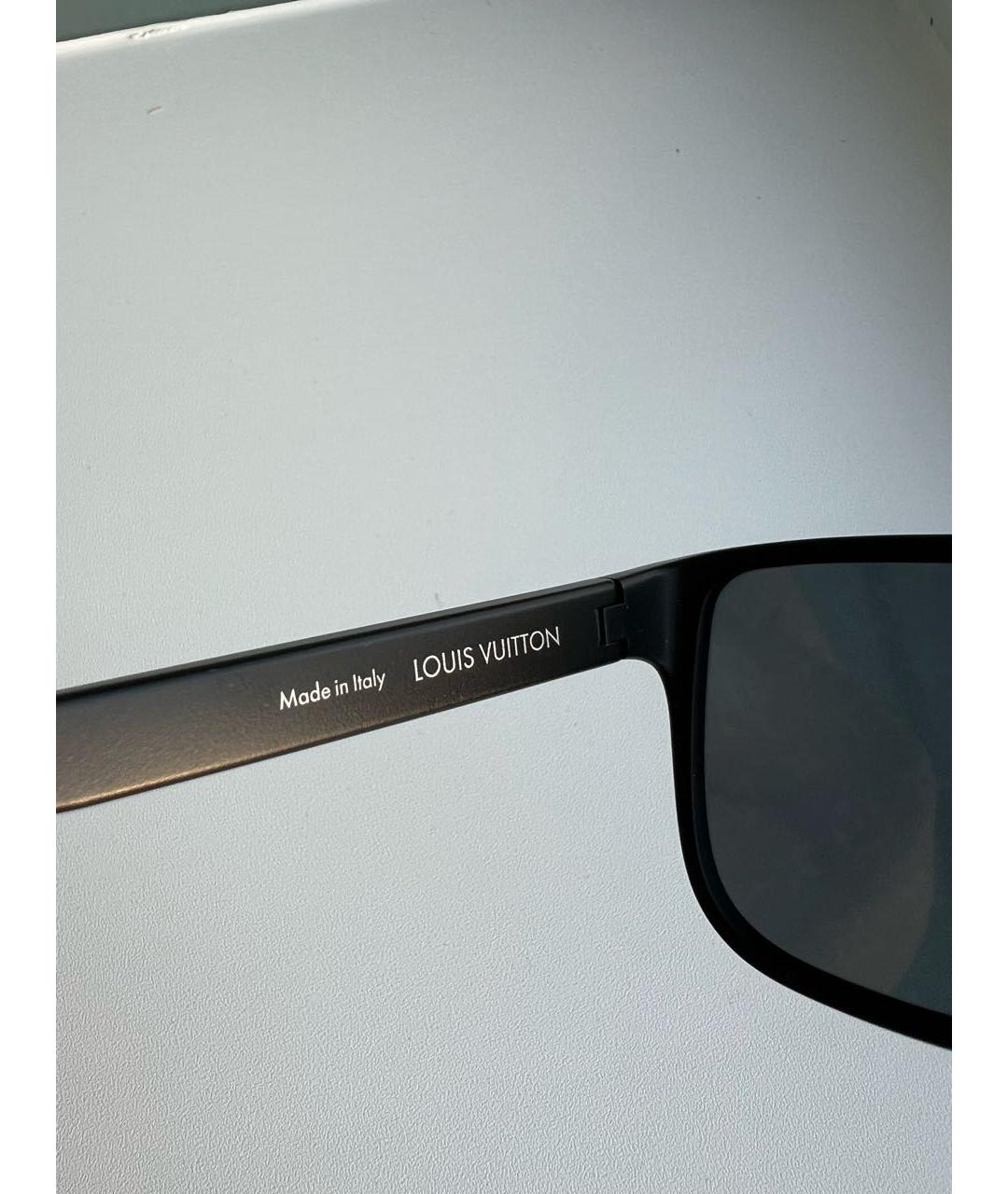 LOUIS VUITTON Черные пластиковые солнцезащитные очки, фото 6