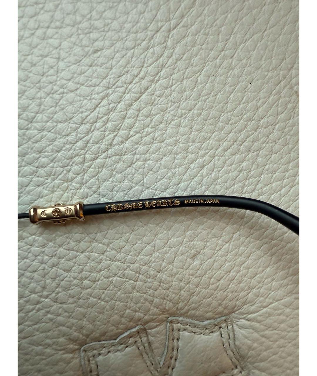 CHROME HEARTS Черные металлические солнцезащитные очки, фото 8