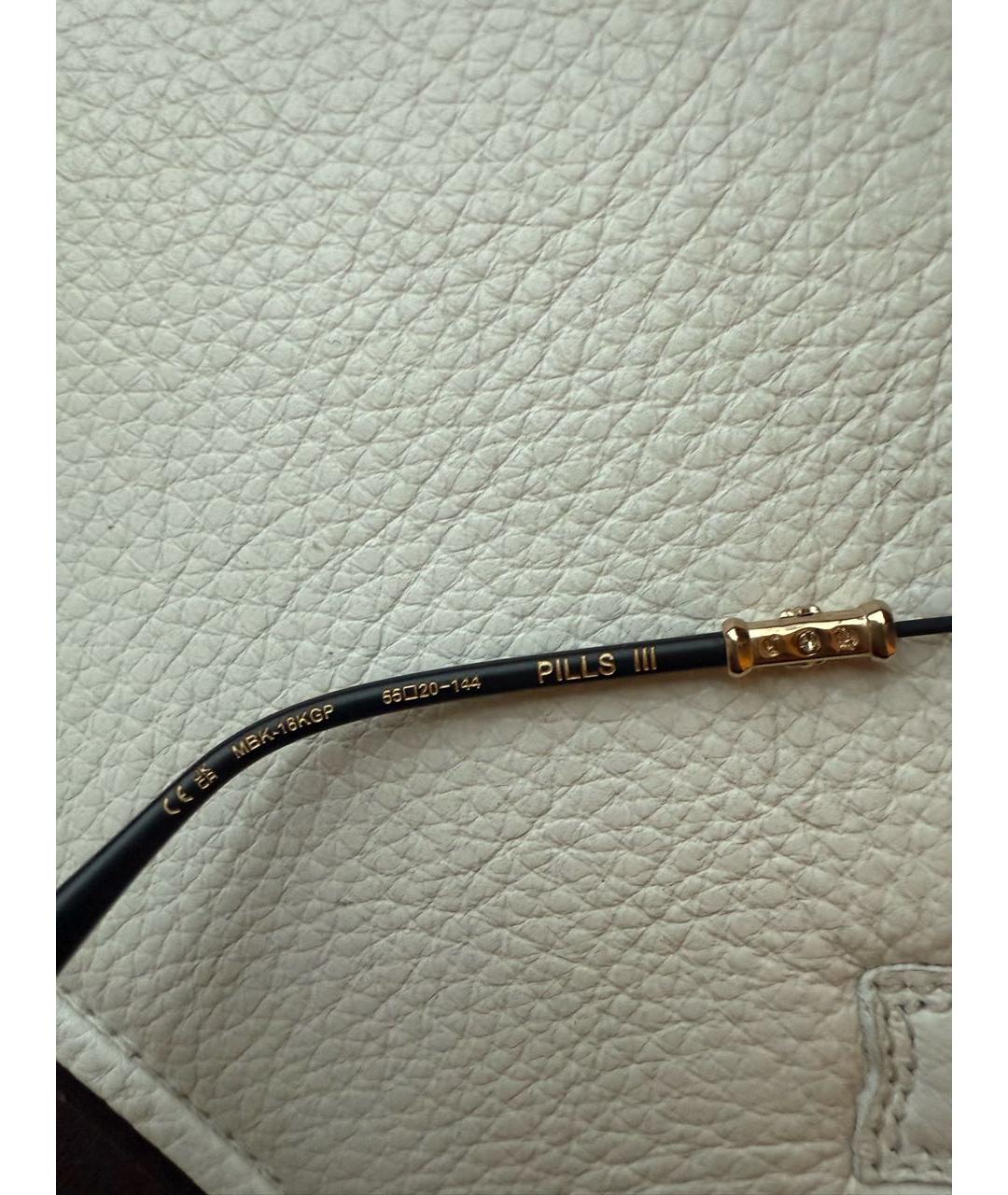 CHROME HEARTS Черные металлические солнцезащитные очки, фото 7