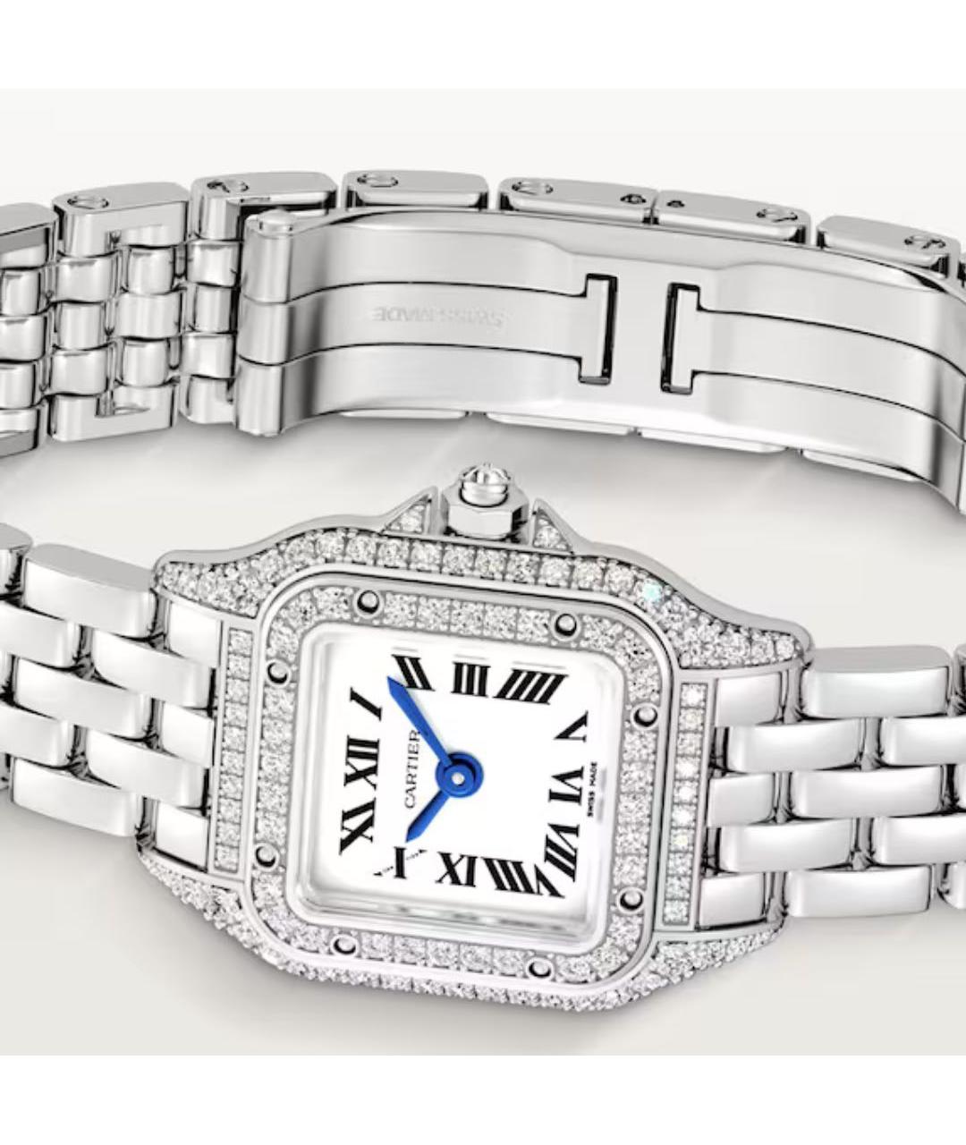 CARTIER Серебряные часы из белого золота, фото 4