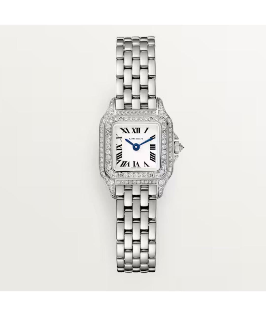 CARTIER Серебряные часы из белого золота, фото 5