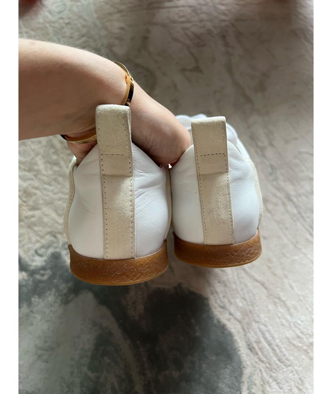 TOTEME Белые кожаные кеды, фото 5