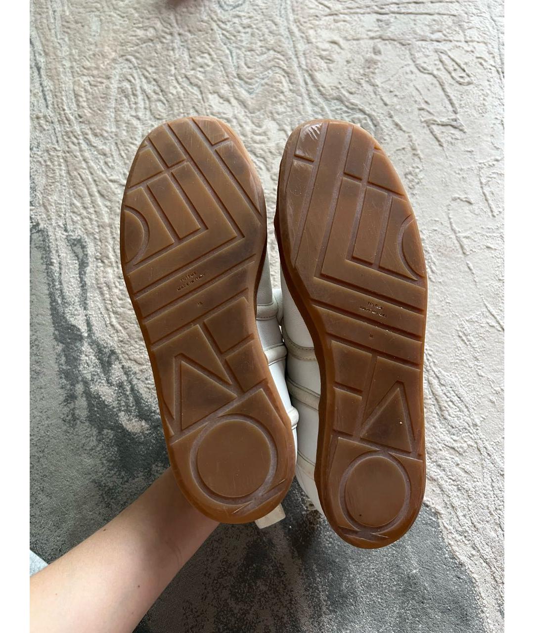 TOTEME Белые кожаные кеды, фото 4