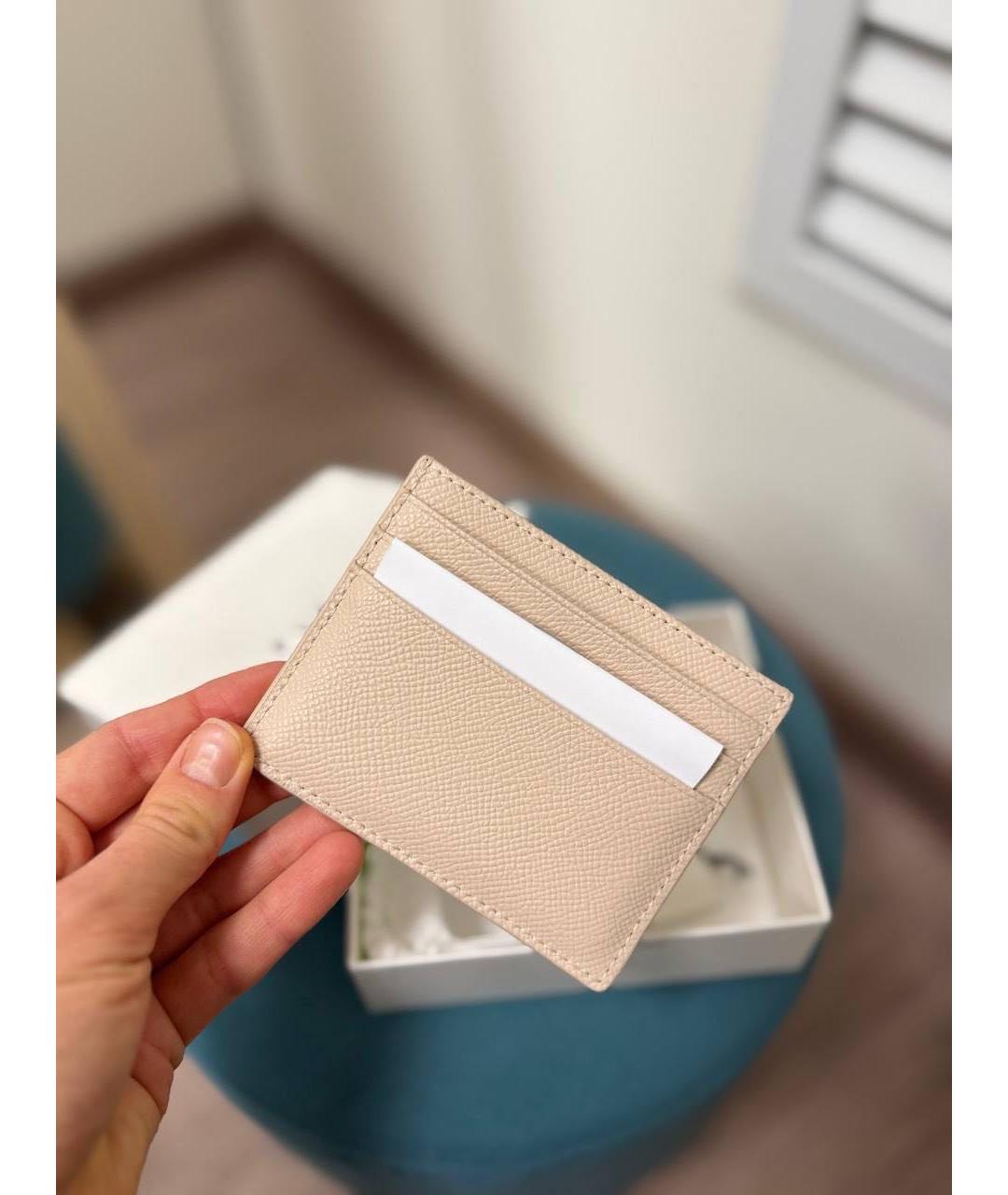FURLA Бежевый кожаный кардхолдер, фото 3