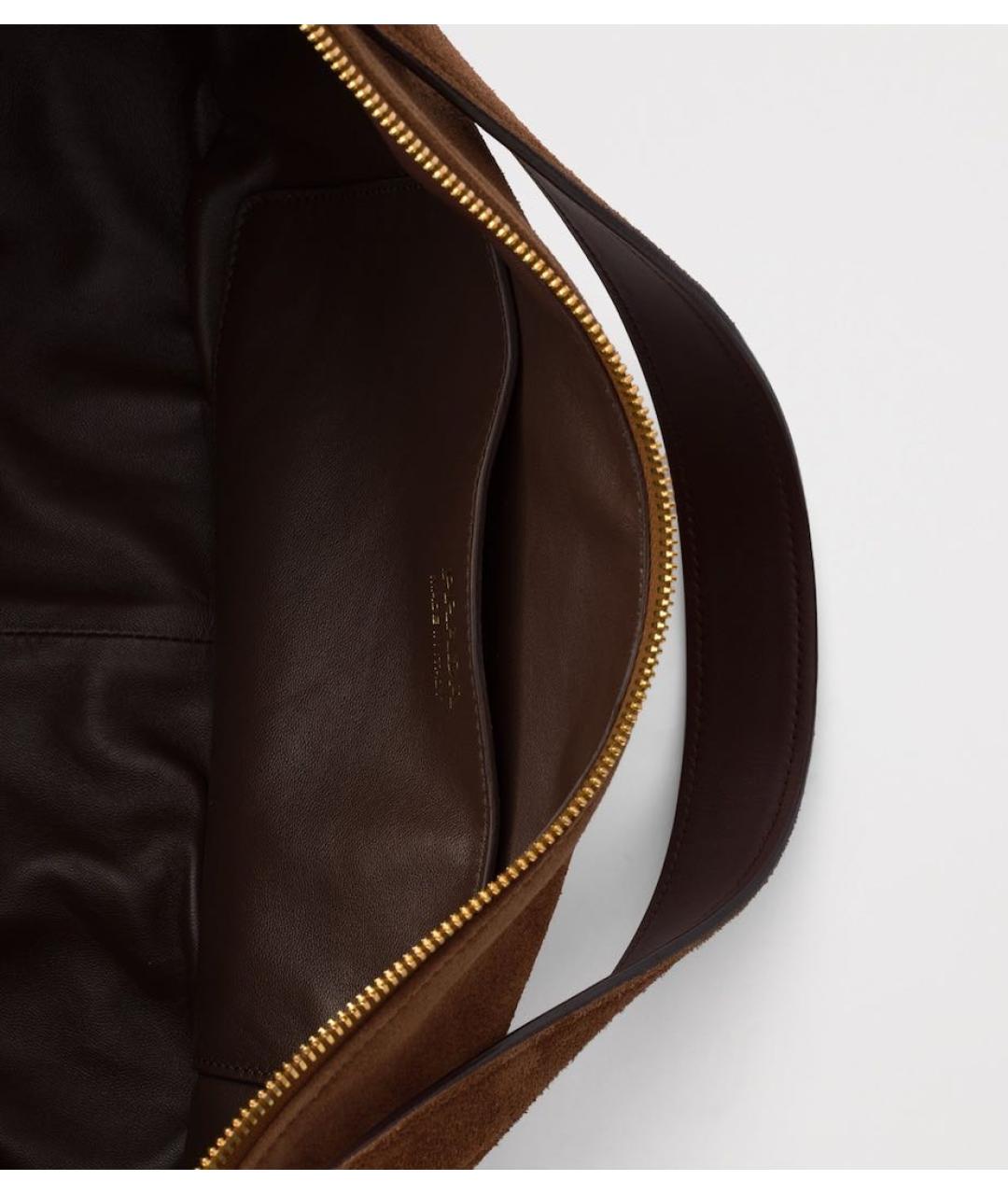 PRADA Коричневая замшевая сумка через плечо, фото 5