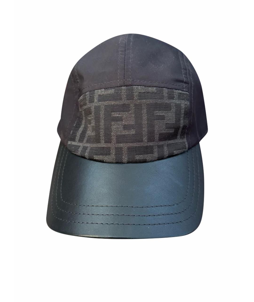 FENDI Черная синтетическая кепка, фото 1