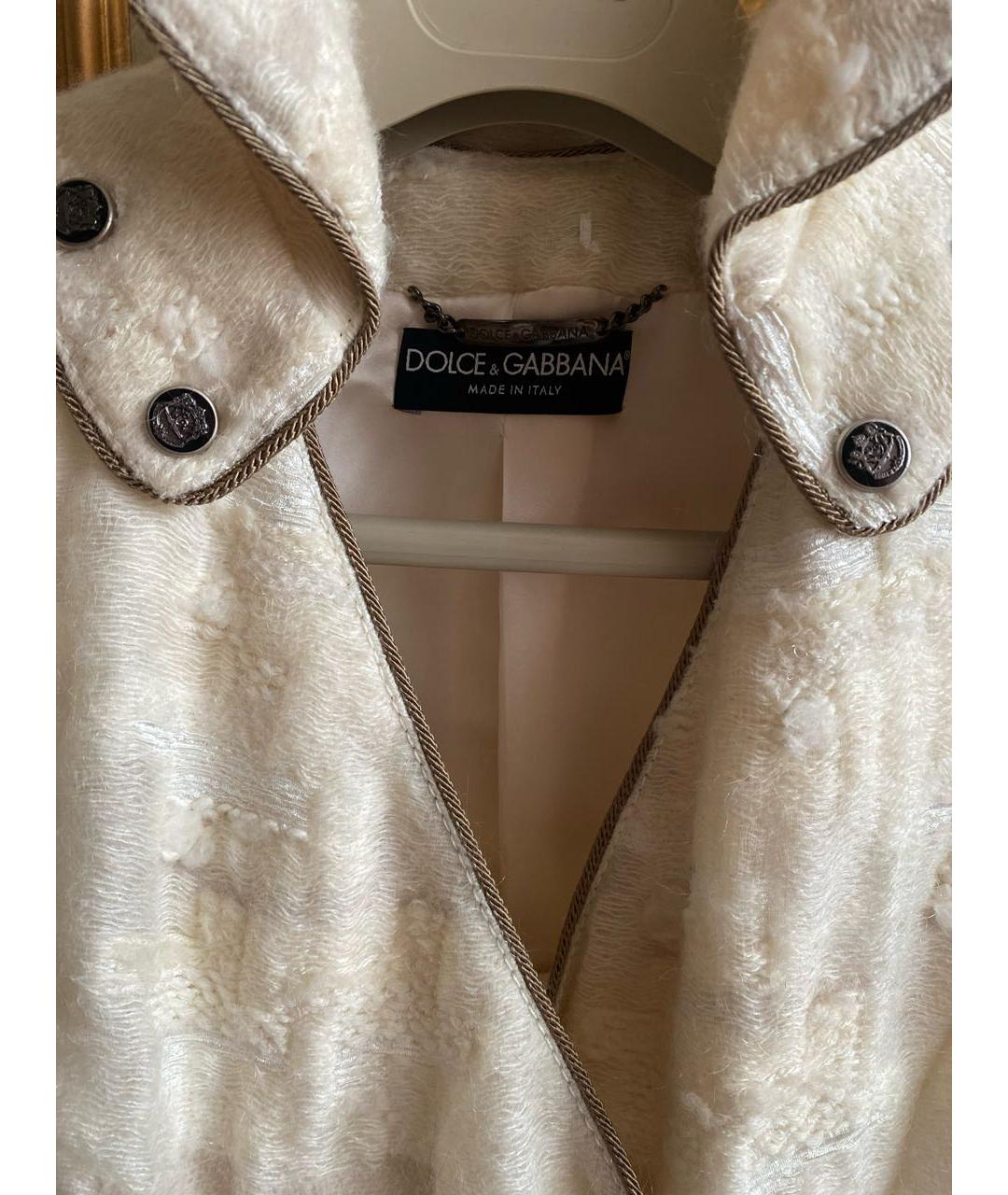 DOLCE&GABBANA Белый кашемировый костюм с юбками, фото 3