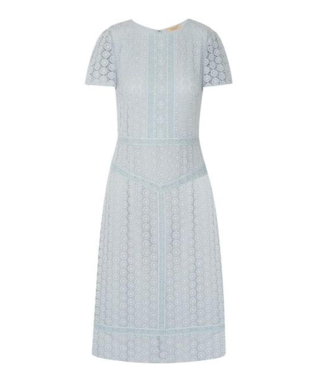 BURBERRY Голубое коктейльное платье, фото 1