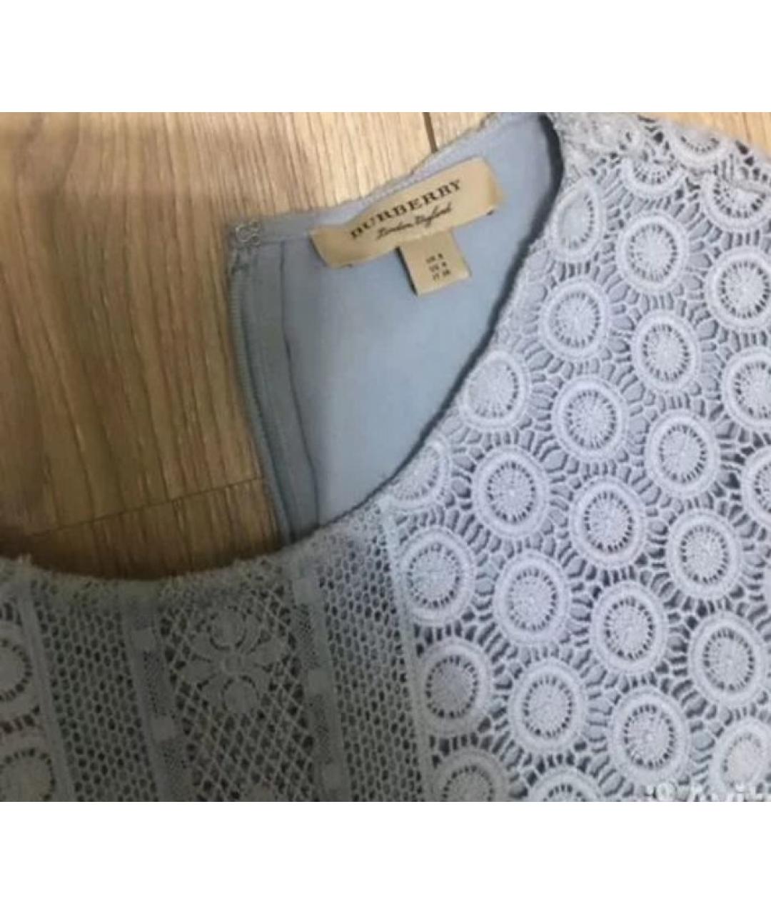 BURBERRY Голубое коктейльное платье, фото 5