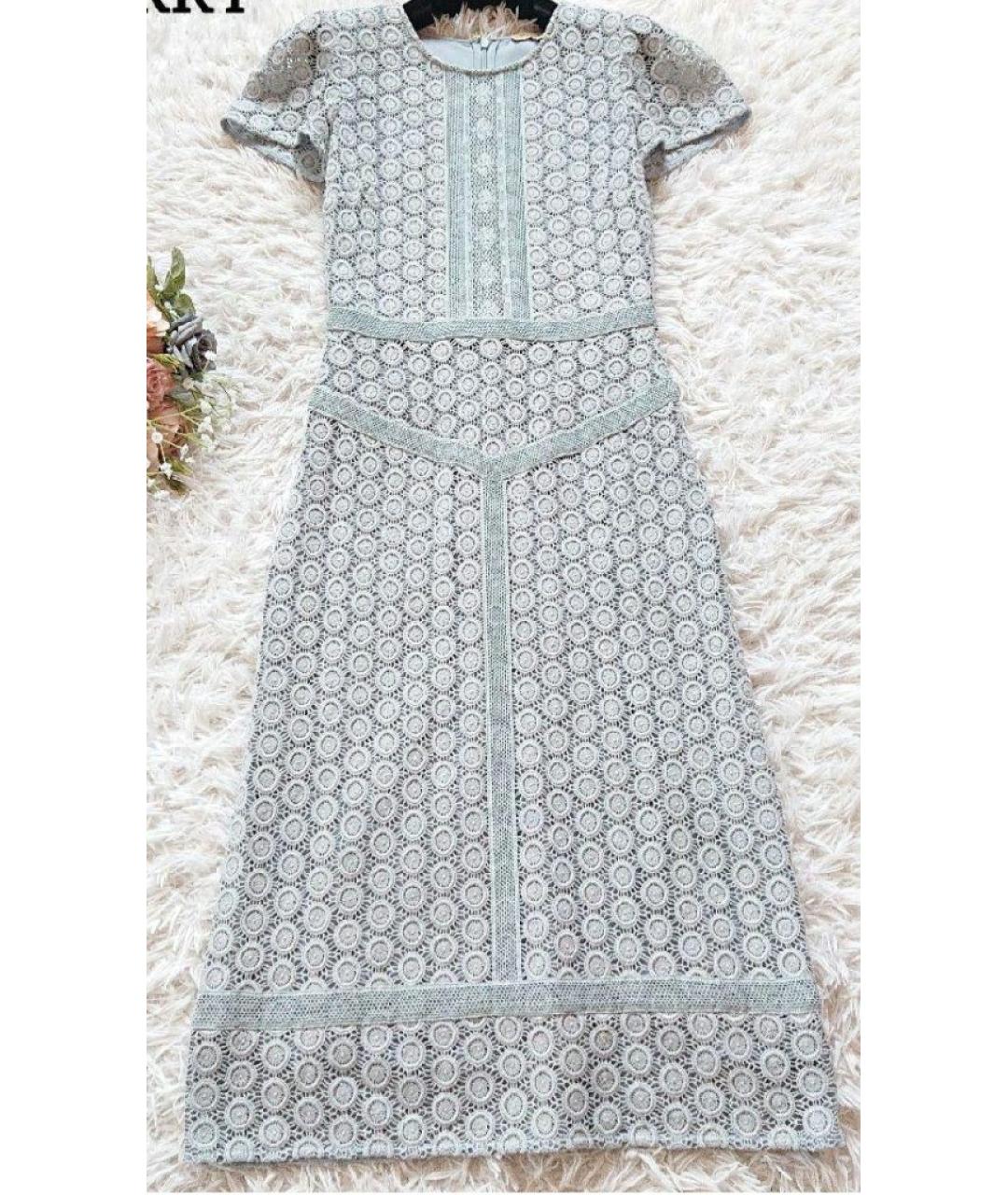 BURBERRY Голубое коктейльное платье, фото 4