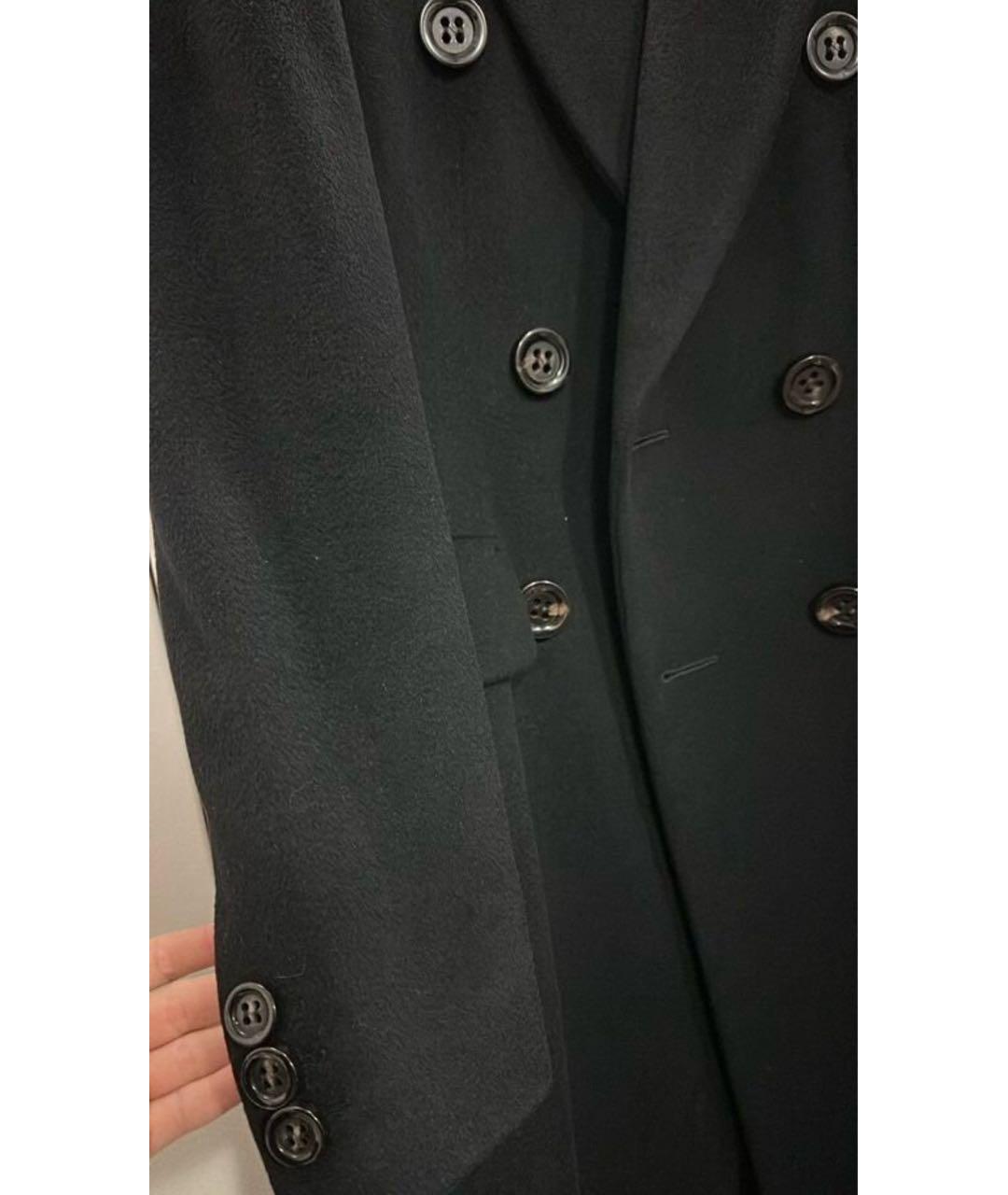 SPORTMAX Черное пальто, фото 7