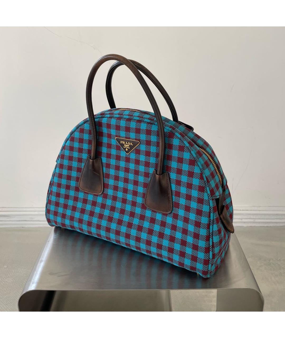 PRADA Мульти шерстяная сумка с короткими ручками, фото 8