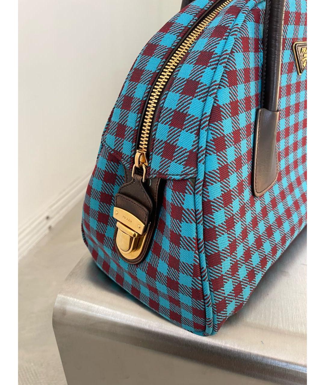 PRADA Мульти шерстяная сумка с короткими ручками, фото 5