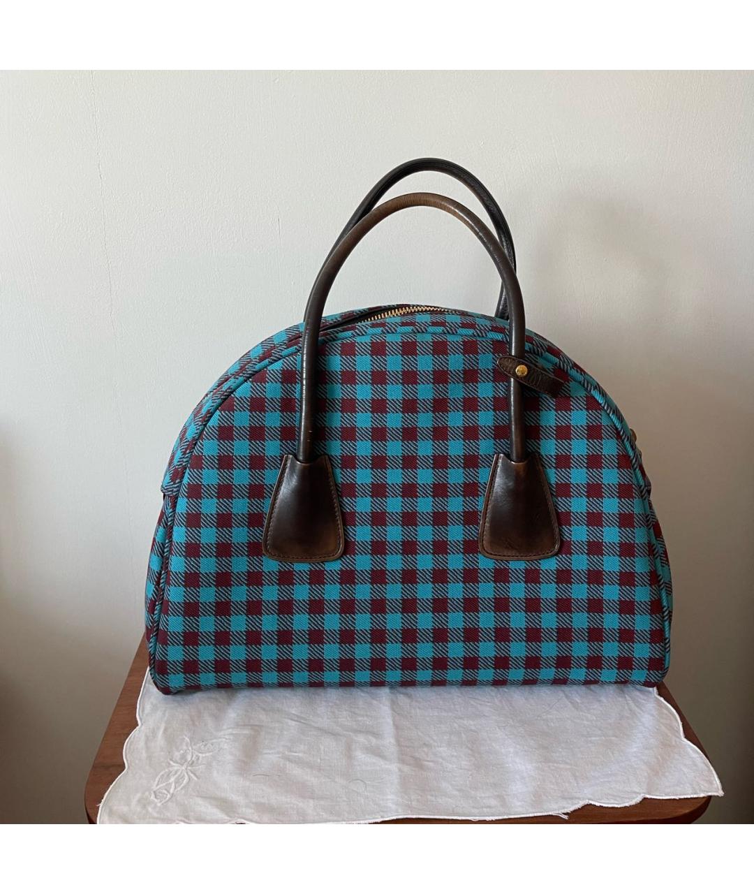 PRADA Мульти шерстяная сумка с короткими ручками, фото 3