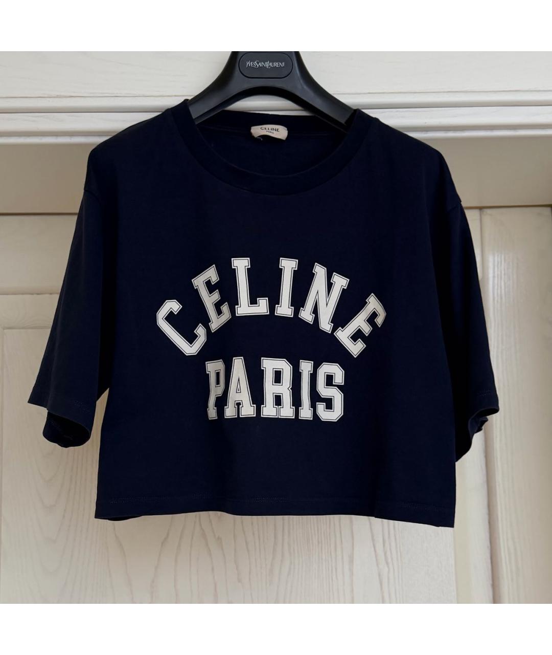 CELINE Хлопковая футболка, фото 2