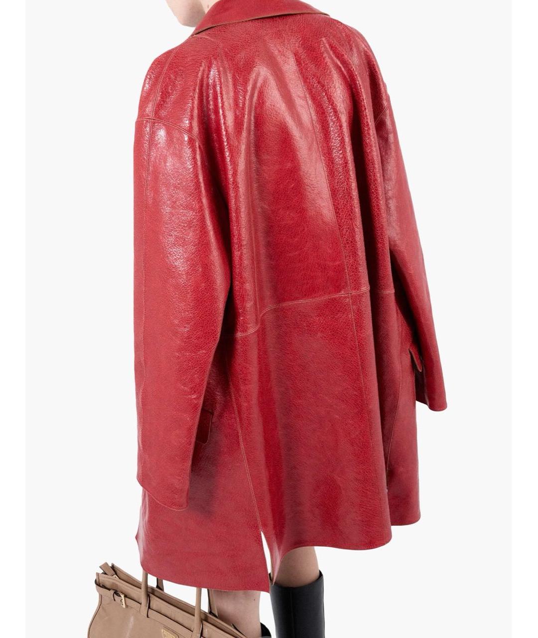 PRADA Красная кожаная куртка, фото 4