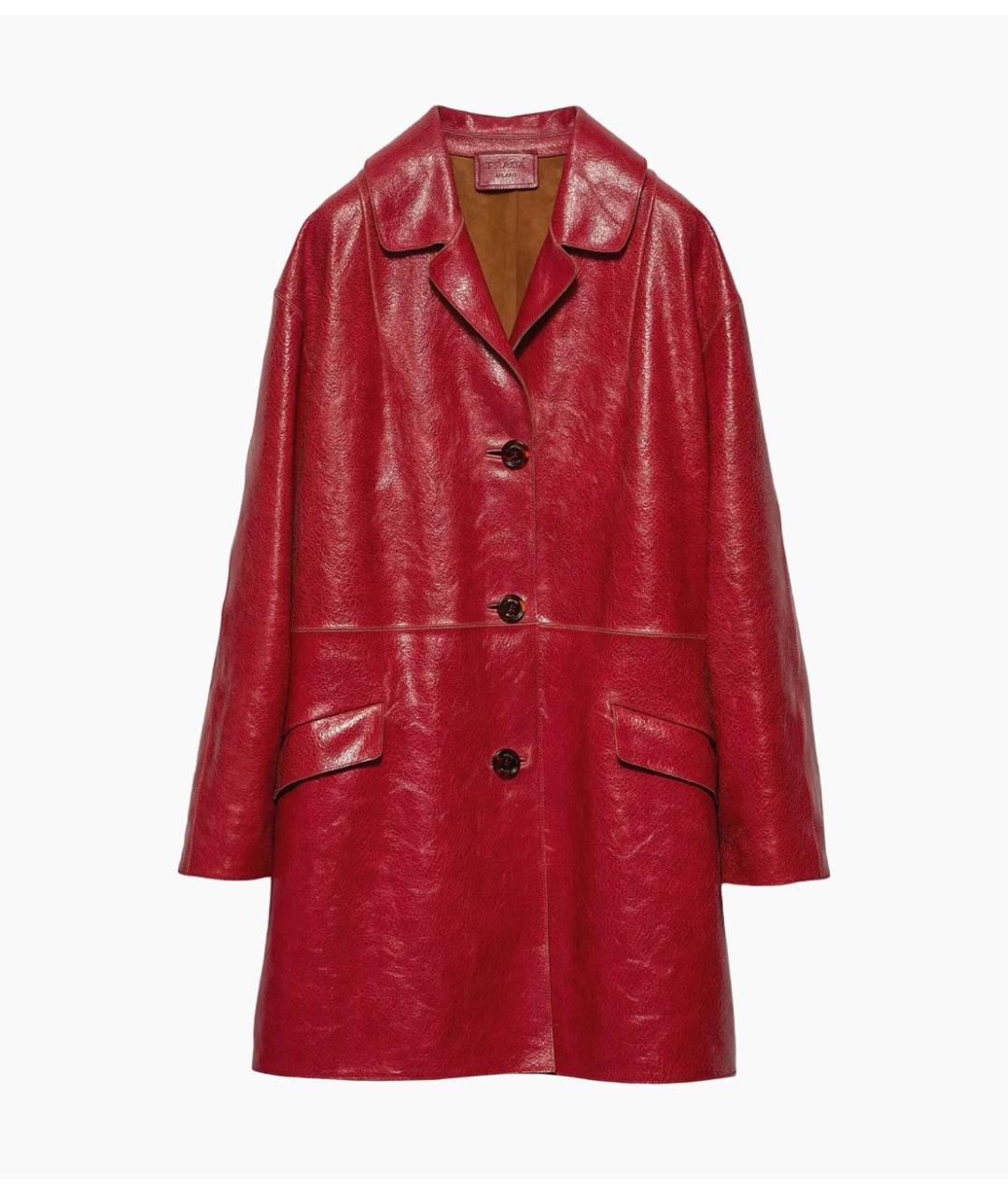 PRADA Красная кожаная куртка, фото 6
