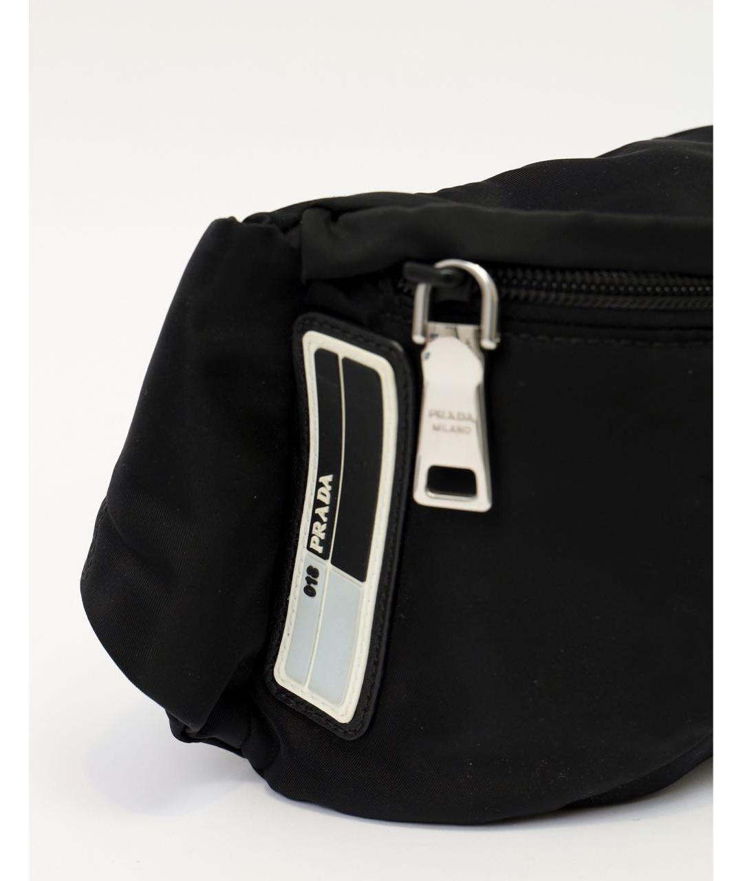 PRADA Черная синтетическая сумка через плечо, фото 5