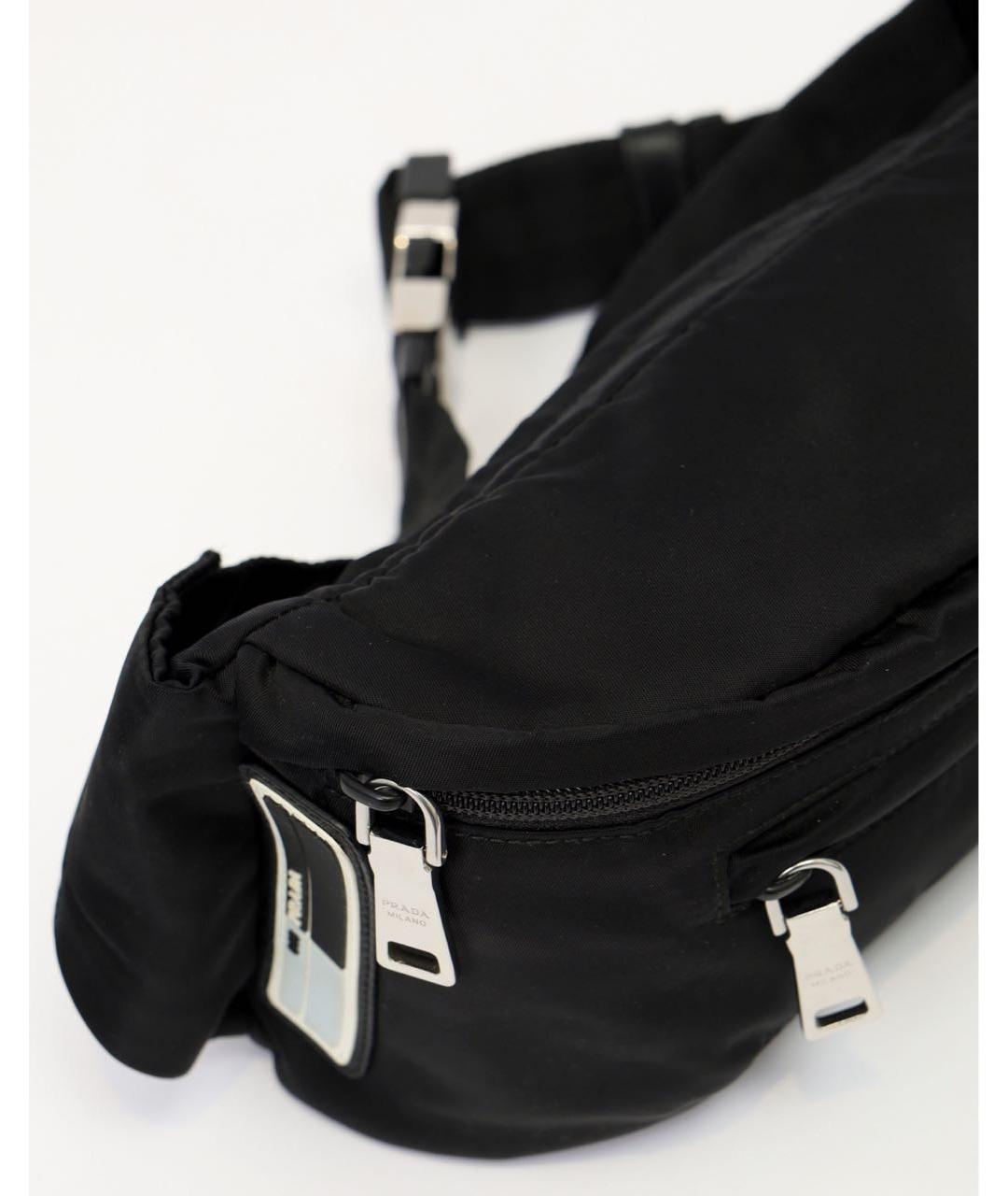 PRADA Черная синтетическая сумка через плечо, фото 7