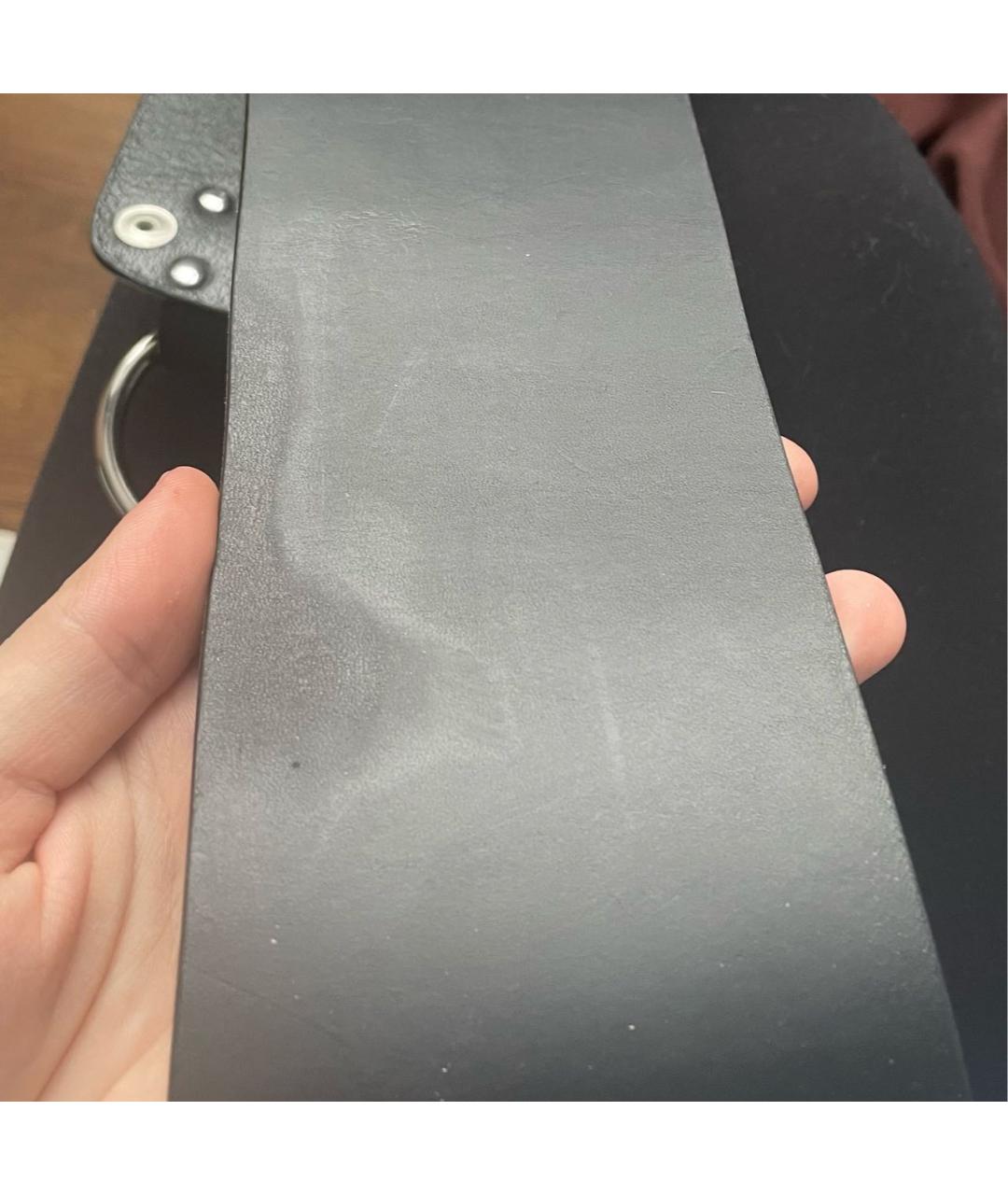 IRO Черный кожаный ремень, фото 6