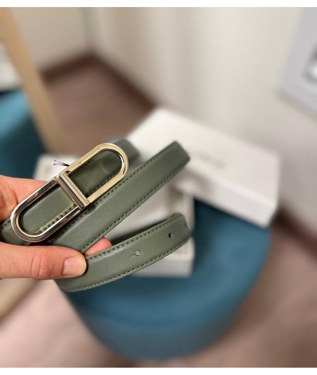 FURLA Зеленый кожаный ремень, фото 4
