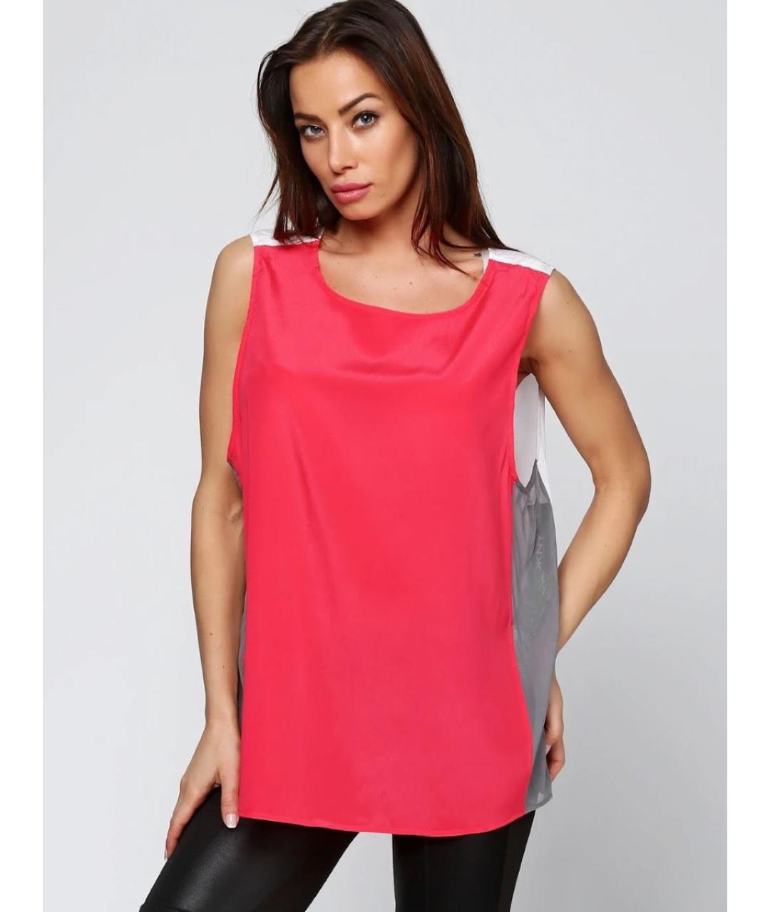 DKNY Мульти полиэстеровая блузы, фото 4