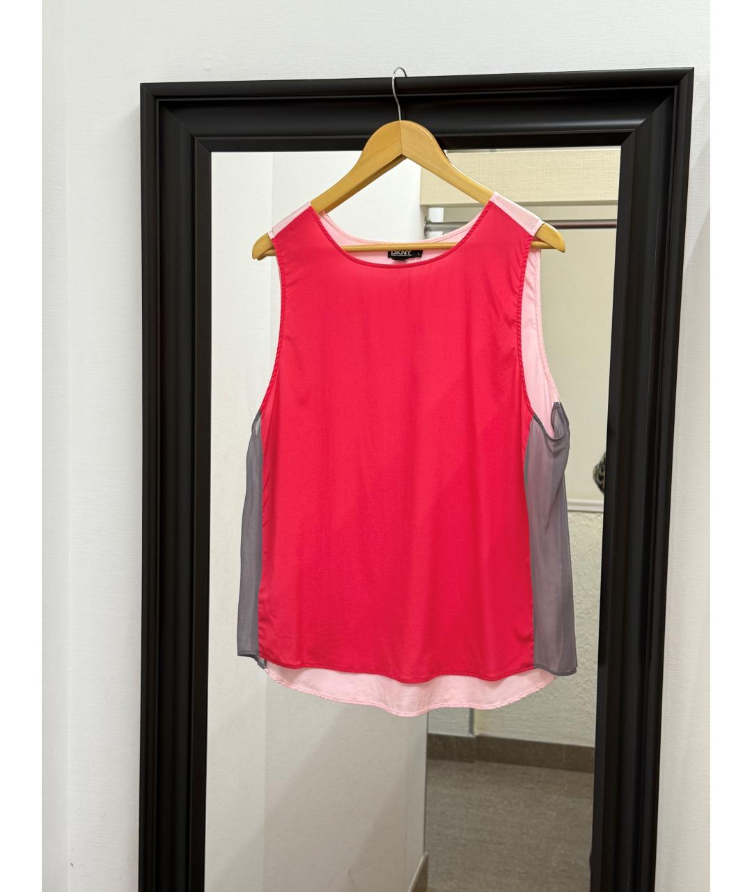 DKNY Мульти полиэстеровая блузы, фото 6