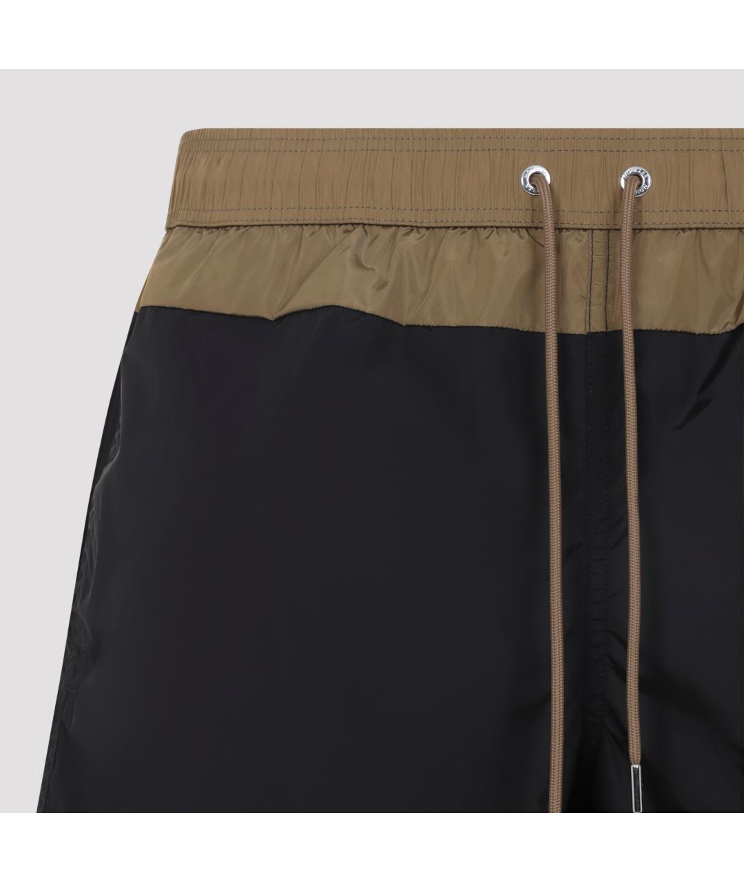 MONCLER Черные полиамидовые шорты, фото 3