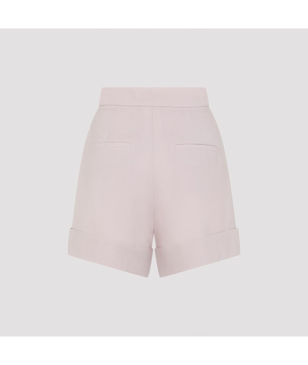MAX MARA Розовые шерстяные шорты, фото 2
