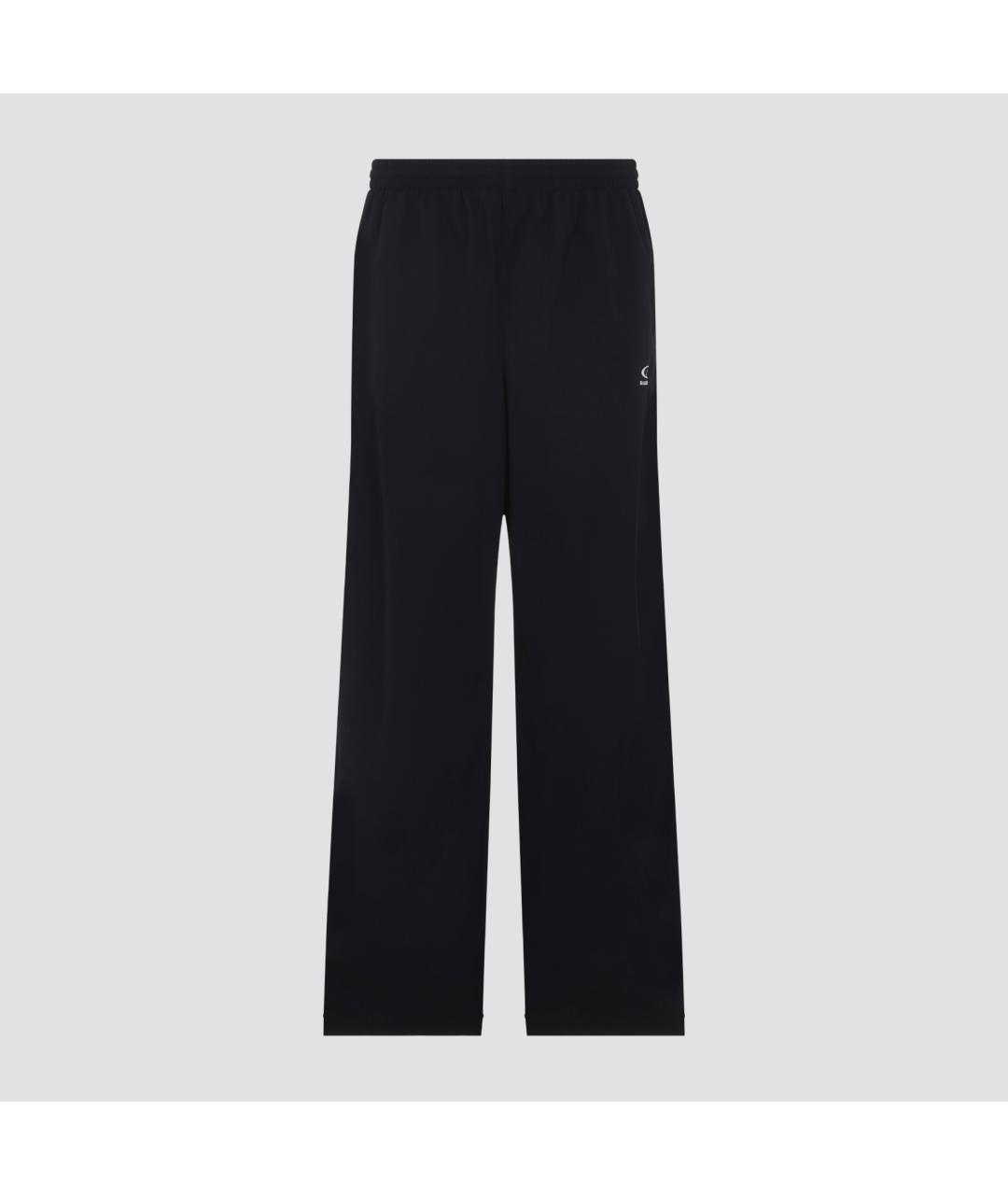 BALENCIAGA Черные полиэстеровые повседневные брюки, фото 3