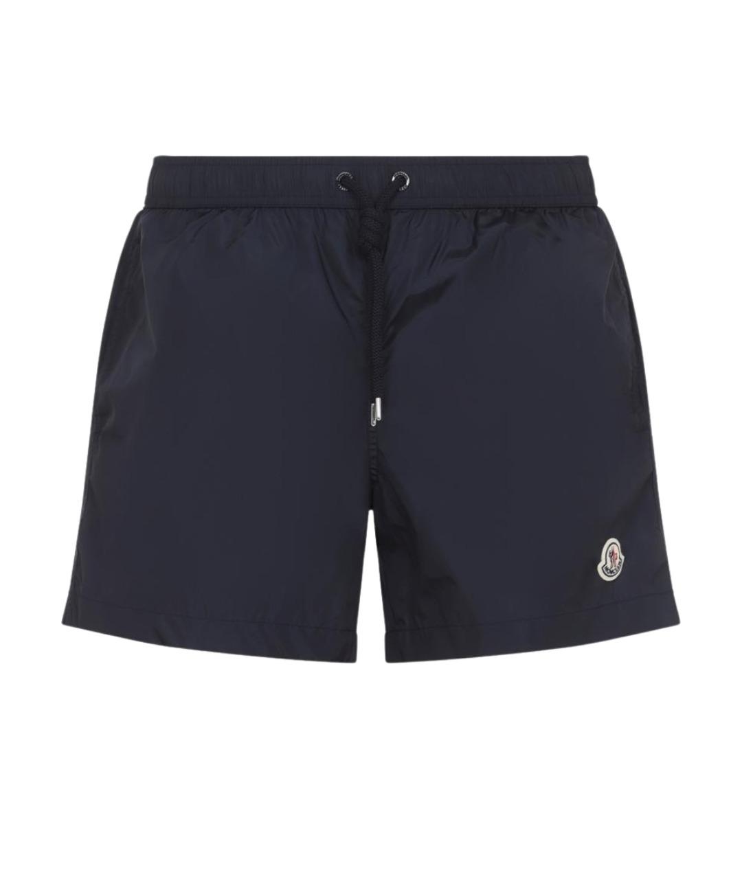 MONCLER Синие полиамидовые шорты, фото 1