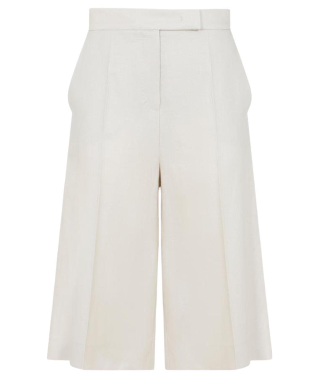 MAX MARA Бежевые льняные кюлоты, фото 4
