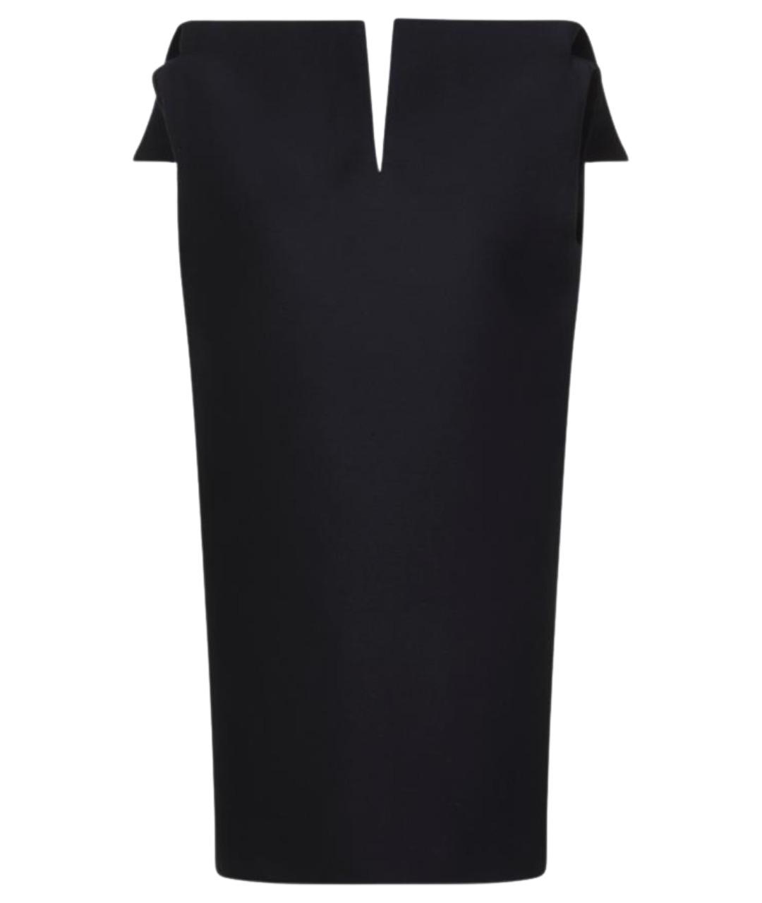 BALENCIAGA Черное шерстяное платье, фото 1