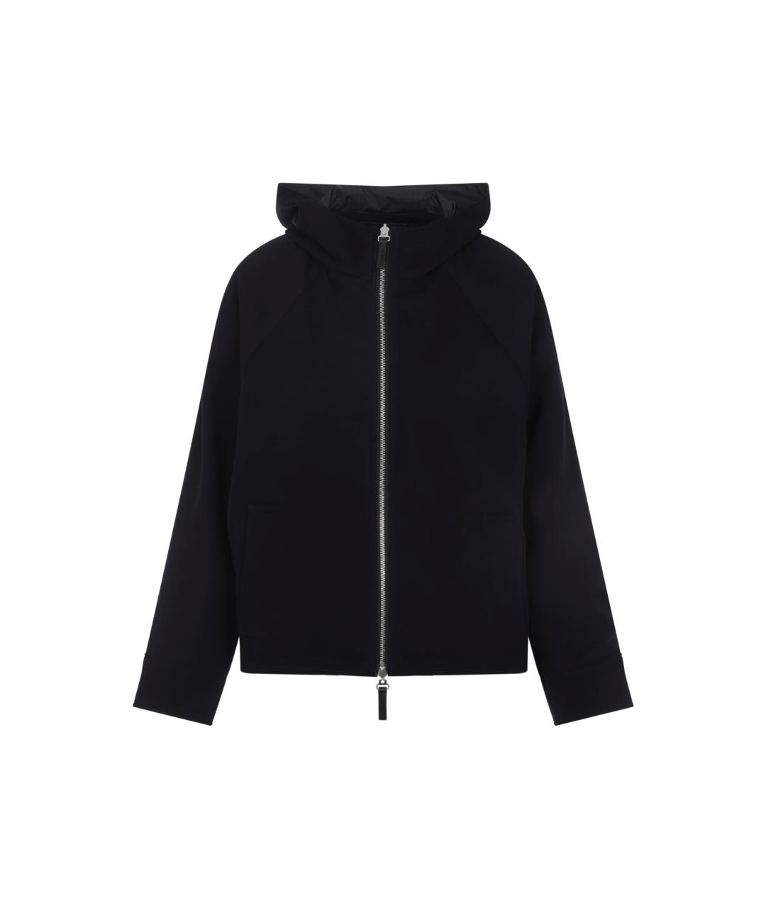 YVES SALOMON Темно-синяя кожаная куртка, фото 1