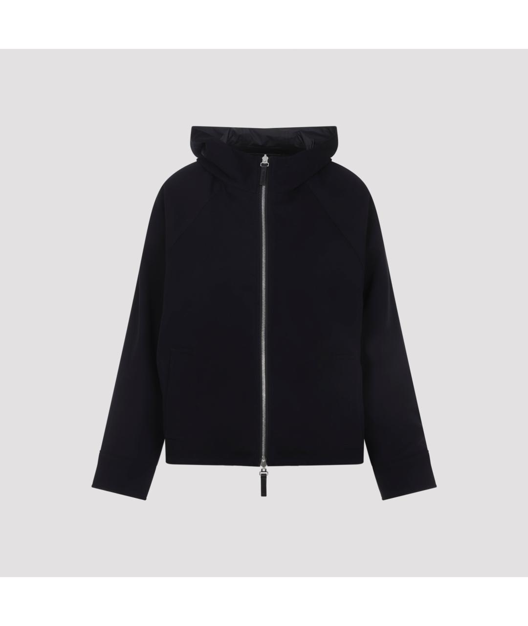 YVES SALOMON Темно-синяя кожаная куртка, фото 3