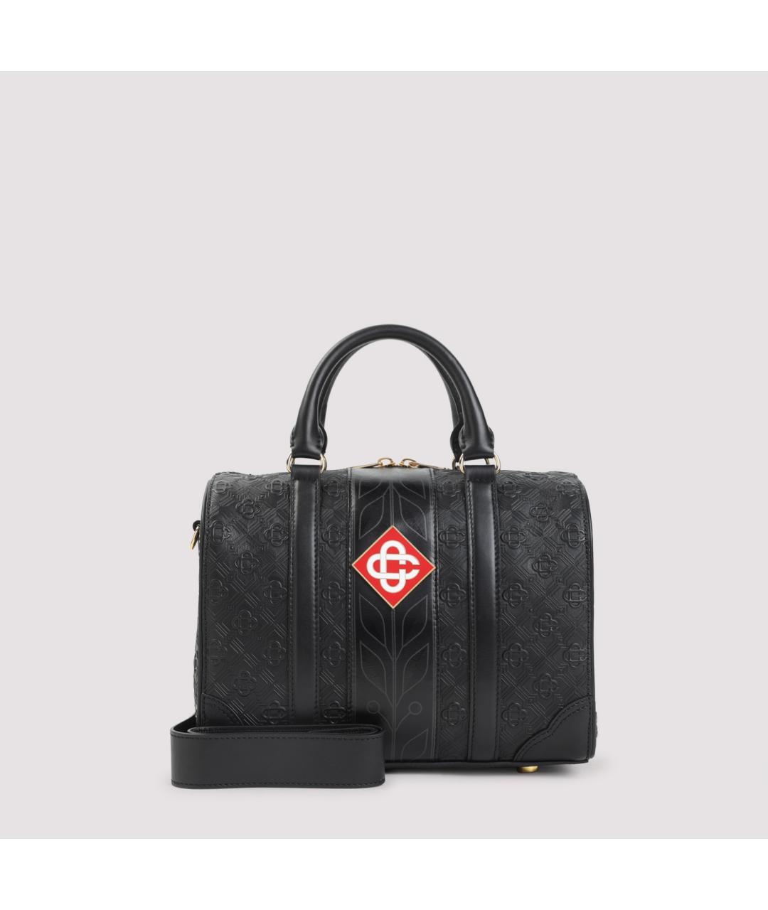 CASABLANCA Черная кожаная сумка тоут, фото 2