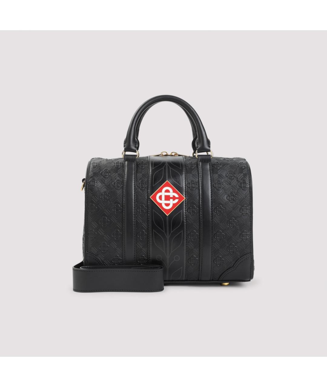 CASABLANCA Черная кожаная сумка тоут, фото 3