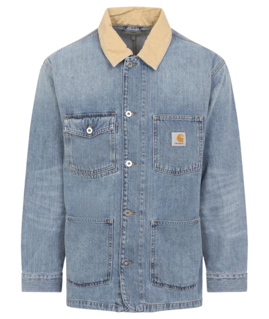 CARHARTT WIP Голубая хлопковая куртка, фото 1