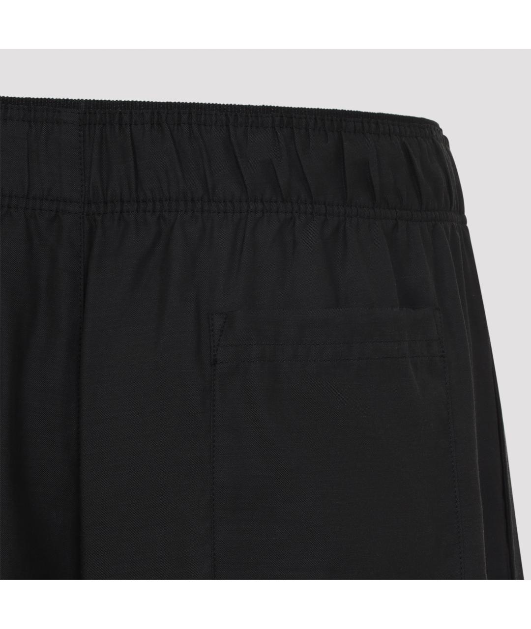 OUR LEGACY Черные вискозные шорты, фото 4